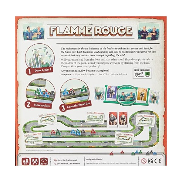 Pegasus Spiele Lautapelit, Flamme Rouge, Board Game, Ages 8+, 2-4 Players, 30-45 Minute Playing Time
