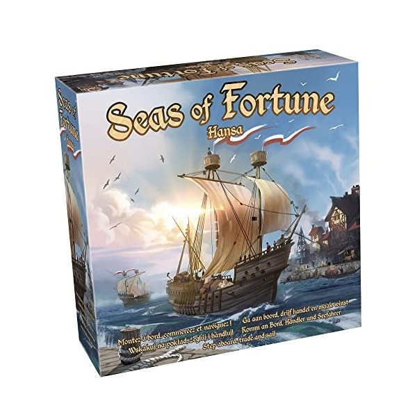 Tactic Jeu de société Seas of Fortune Junior en carton bleu