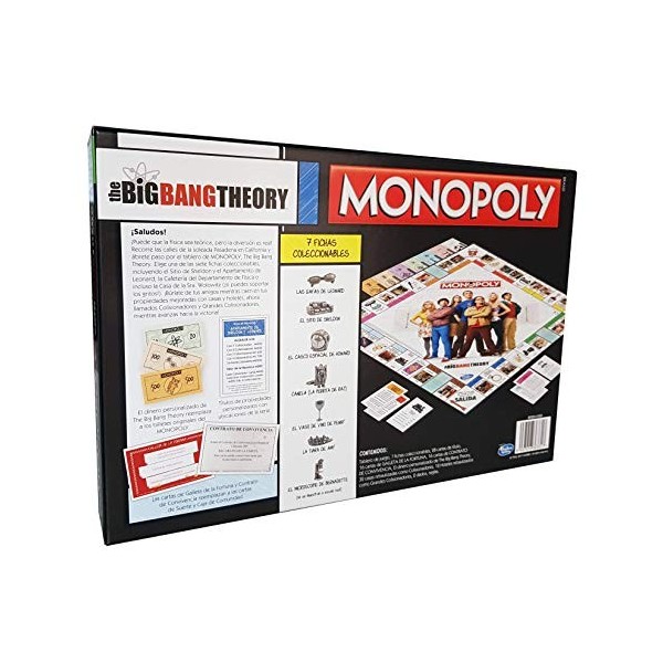 The Big Bang Theory Monopoly Motif, Version espagnole français Non Garanti 