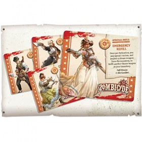 Zombicide : Undead or Alive Jeu de société Gears & Guns Extension,Jeu de société de stratégie,Jeu coopératif pour adultes,Jeu