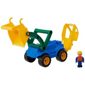 LENA Frontale Aktive, véhicule de Chantier denviron 33 cm, chargeuse sur pneus avec Pelle de Chargement Fonctionnelle et Fig