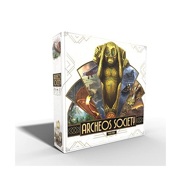 Archeos Society Jeu de société - Jeu de stratégie sur le thème de larchéologie - Jeu dexploration - Jeu familial amusant po