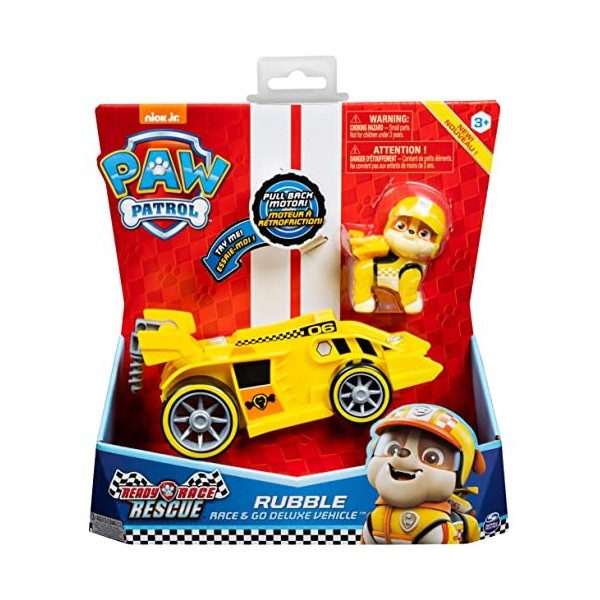 Paw Patrol 6054502 Véhicule + Figurine Ready Race Rescue Assort Multicolore