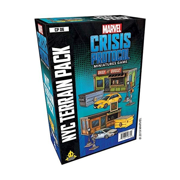 Atomic Mass Games, Marvel Crisis Protocol: Terrain Expansion: NYC Terrain, Miniatures Game, Ages 10+, 2+ Players, 45 Minutes 