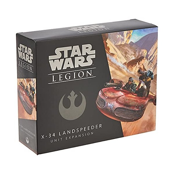 Atomic Mass Games, Star Wars Legion: Rebel Expansions: X-34 Landspeeder Unit, Unit Expansion, Miniatures Game, Ages 14+, 2 Pl