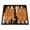 HBS GAMES Zebra Illusions Design Backgammon Limited Edition Stratégie Jeu de société Jeu de dés 48 cm en bois avec pions acry