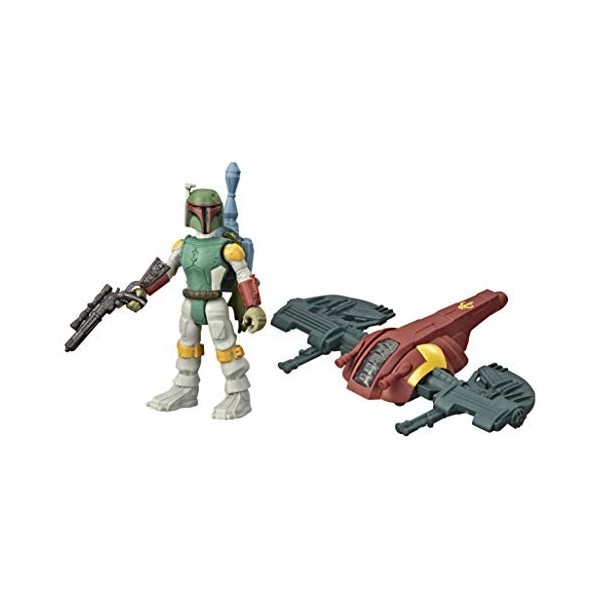 Star Wars Mission Fleet Gear Class Boba Fett Capture in The Clouds Figurine et véhicule à léchelle de 6,3 cm, Jouets pour En