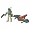 Star Wars Mission Fleet Gear Class Boba Fett Capture in The Clouds Figurine et véhicule à léchelle de 6,3 cm, Jouets pour En