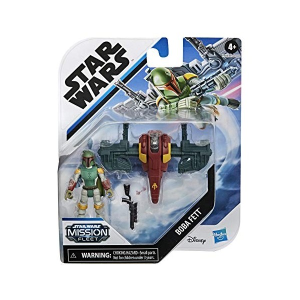 Star Wars Mission Fleet Gear Class Boba Fett Capture in The Clouds Figurine et véhicule à léchelle de 6,3 cm, Jouets pour En