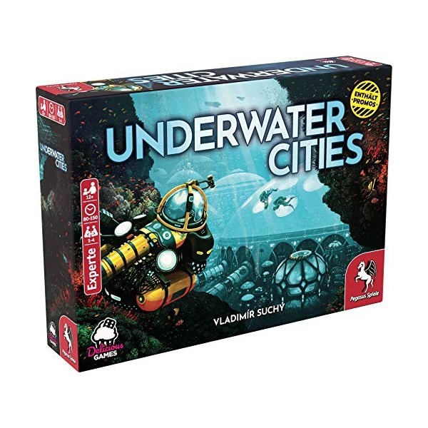 Pegasus Spiele- Underwater Cities édition Allemande Recommandé pour Les connaisseurs de lannée 2020, 51905G, zéro