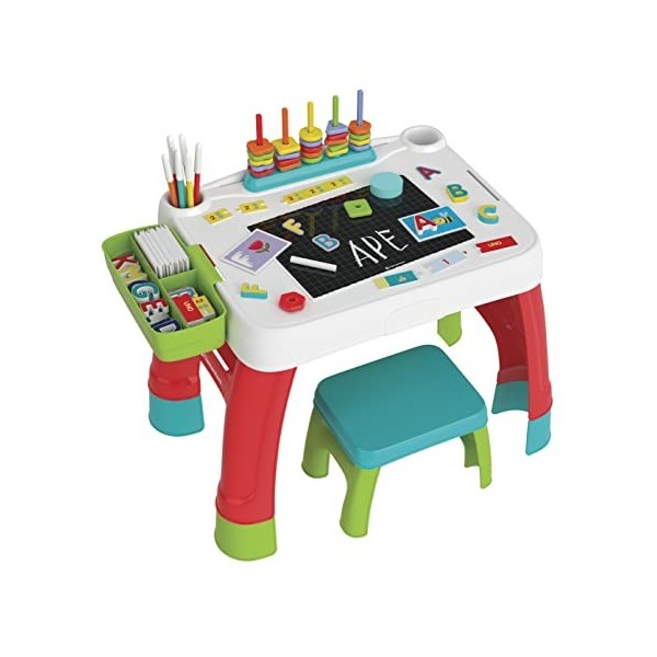 Clementoni- Sapientino Crème avec Me-Table dappoint Multi-activités Enfants, Jeu éducatif 3 Ans Version en Italien -Fabriq