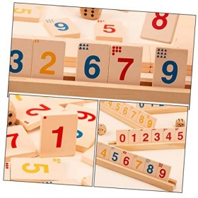 Totority 2 Ensembles De Jeu De Société Numérique Jouets De Voyage pour Enfants Échiquier De Voyage Jouet en Bois Jouet De Voy