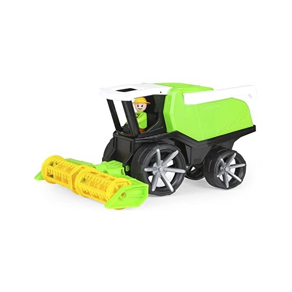 LENA- TRUXX Pompiers, env. 28 cm, Camion échelle Pliable, Lance à Eau et Figurine Mobile, Enfants à partir de 2 Ans, véhicule