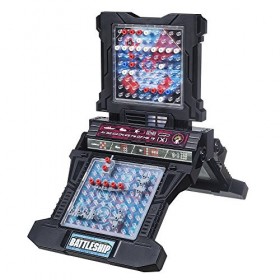 Hasbro A3846 Battleship Electronic with Carry Case - Naval Combat Game - 1 to 2 Players - Strategy Board Games - Ages 8+,Blac