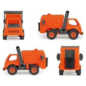 LENA- EcoActives Benne à ordures, Utilitaire env. 30 cm, Odeur Naturelle grâce à la Part écologique du Bois, véhicule Jouet p