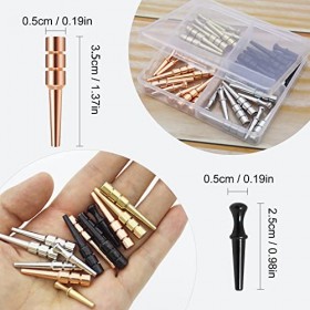 Lohoee Lot de 40 piquets de cribbage en métal pour jeu de cribbage - Accessoires triangulaires pour jeu de société traditionn
