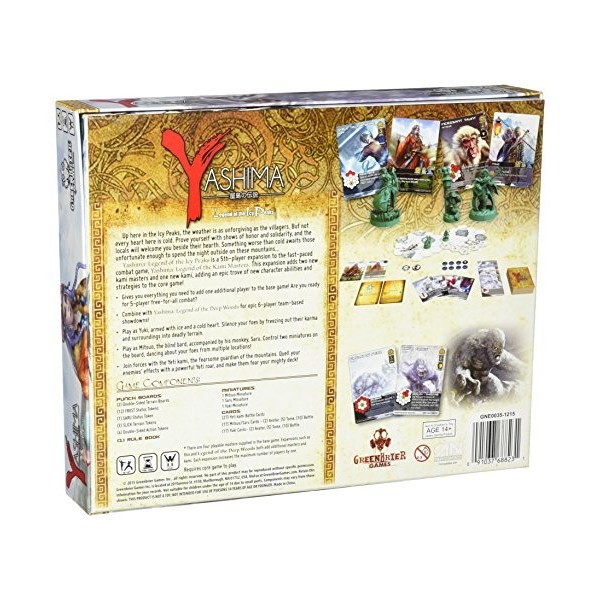 GreenBrier Games- Jeu de société Yashima Legends of The ICY Peaks, GRB00035