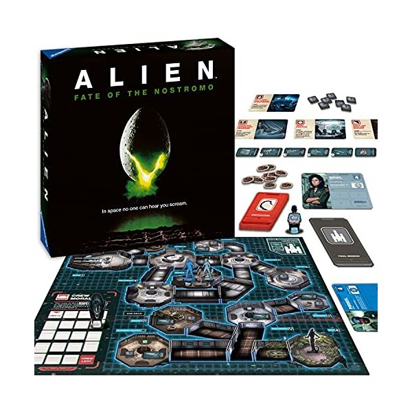 Ravensburger Alien : Fate of The Nostromo Jeu de société à partir de 10 ans – Un jeu de stratégie coopératif de suspense