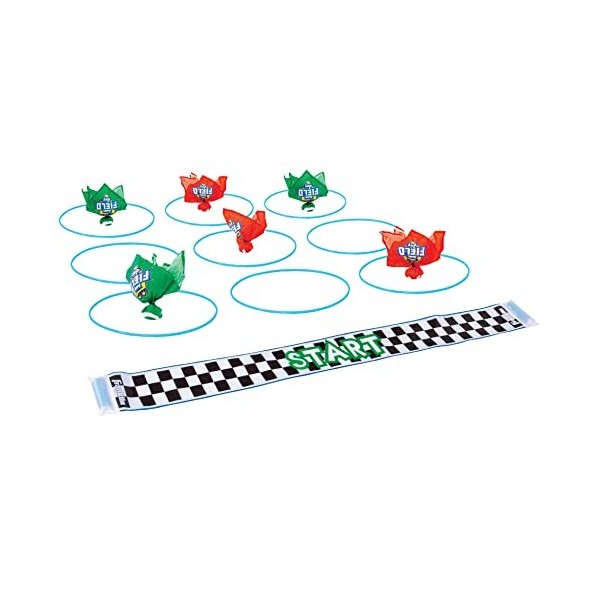 Franklin Field Day Deluxe Tic Tac Toe Racing for Kids and Adults - Perfect for Backyard Play - Includes 9 Play Space Hoops, 6