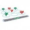 Franklin Field Day Deluxe Tic Tac Toe Racing for Kids and Adults - Perfect for Backyard Play - Includes 9 Play Space Hoops, 6