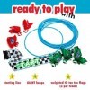 Franklin Field Day Deluxe Tic Tac Toe Racing for Kids and Adults - Perfect for Backyard Play - Includes 9 Play Space Hoops, 6