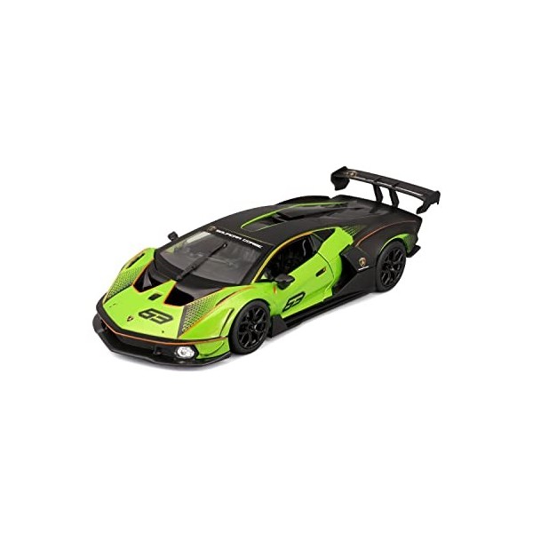 Burago- May Cheong GROUP-BBURAGO-1/24 Racing-Lamborghini Essenza SCV12-Verte-Véhicule pour Enfant dès 3 ans-28017, 28017, Ver