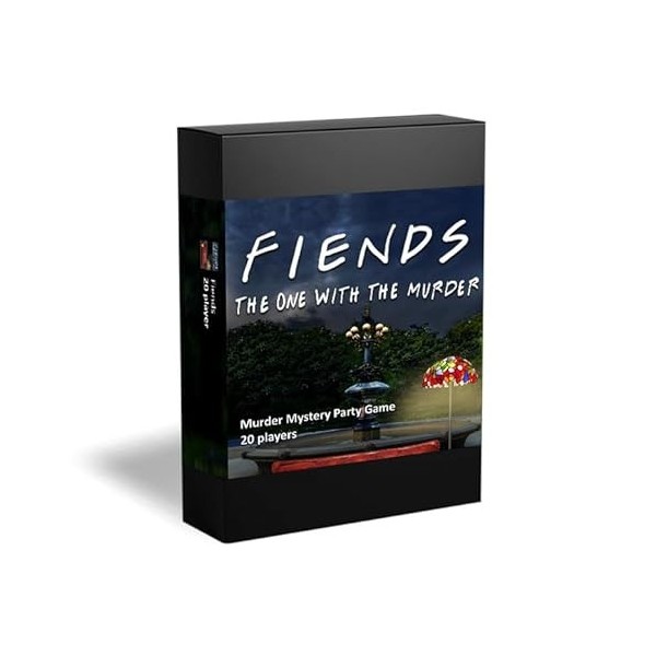 Fiends – The One With The Murder – Murder Mystery Dinner Party Game Inspiré de la série TV Friends – Kit complet avec vidéos 