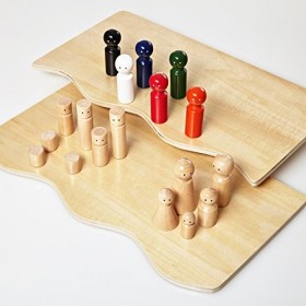 Lumaland Set de Constellations familiales en Bois avec 30 pièces | Planche de système | Planche de Famille pour lanalyse des