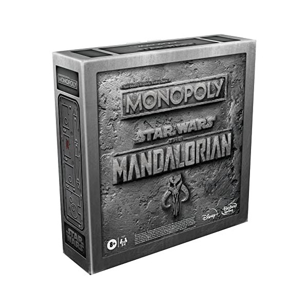 Star Wars The Mandalorian - Monopoly Unisexe Jeu de Société Standard, Plastique,