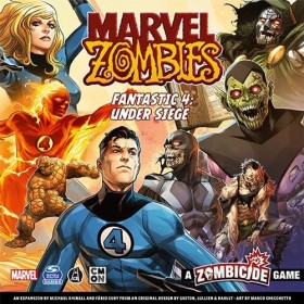 Marvel Zombies Fantastic 4 Under Seige Extension – Jeu de société de stratégie, jeu coopératif pour enfants et adultes, jeu d
