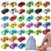 Lot de 36 jouets de voiture pour enfants - Boîte à remontage - Mini voiture de course - Jouet éducatif pour garçons et filles