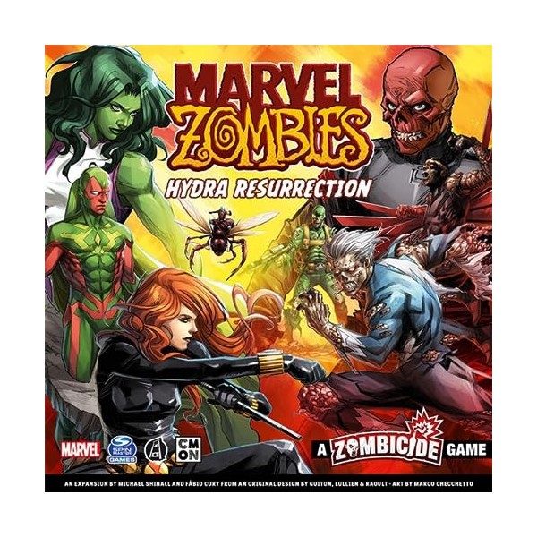 Marvel Zombies Hydra Resurrection Expansion – Jeu de société de stratégie, jeu coopératif pour enfants et adultes, jeu de soc