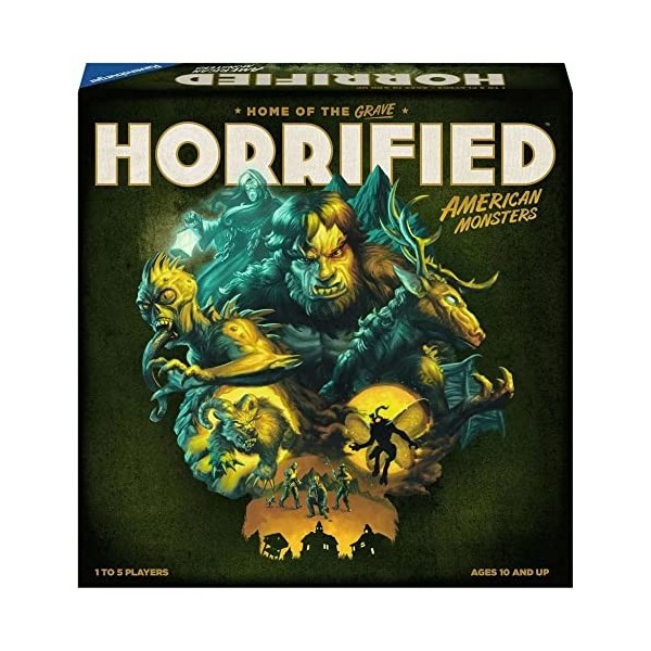 Ravensburger Horrified : American Monsters Strategy Jeu de société pour Enfants et Adultes à partir de 10 Ans – 1 à 5 Joueurs