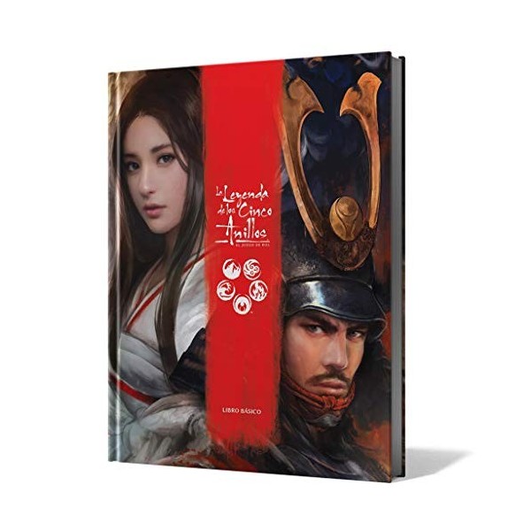 Fantasy Flight Games-La légende des Cinq Anneaux Le Jeu de rôle, Couleur Asmodee L5R02ES 