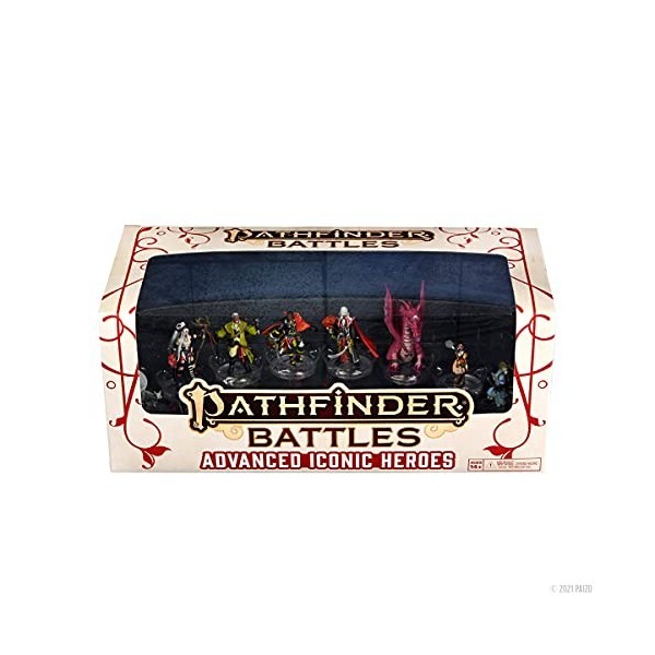WizKids- Pathfinder Battles : Advanced Iconic Heroes Figure, 64672, Multicolore, Moyen