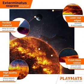 PLAYMATS- Star Trek: Attack Wing Bataille, Jeu, Tapis en Caoutchouc, A039-R-st, Exterminatus, 36" x 36" / 91,5 cm x 91,5 cm