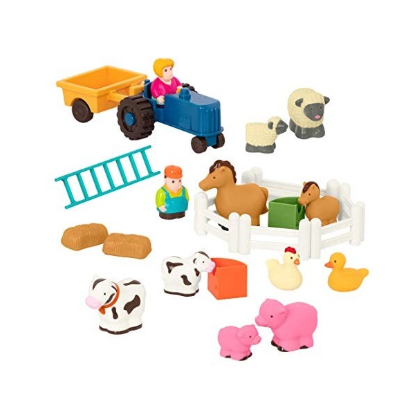 Toymany Lot de 14 petites figurines d'animaux de la ferme de 1,5 à