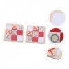 Toyvian 6 Ensembles Quatre dans Une Rangée Tictactoe Cadeau pour Tout-Petits Jouets De Voyage pour Enfants Jouets Adukt Ensem