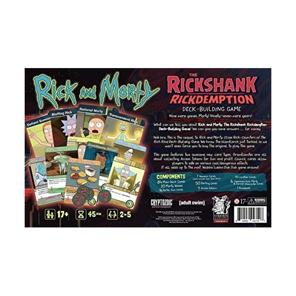 Cryptozoic Entertainment CRY02710 - Rick and Morty : The Rickshank Redemption Deckbuilding Game English 