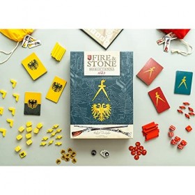 Capstone Games Fire & Stone: Siege of Vienna 1683 - Jeu de société historique,, À partir de 14 ans, 2 joueurs, 60 min