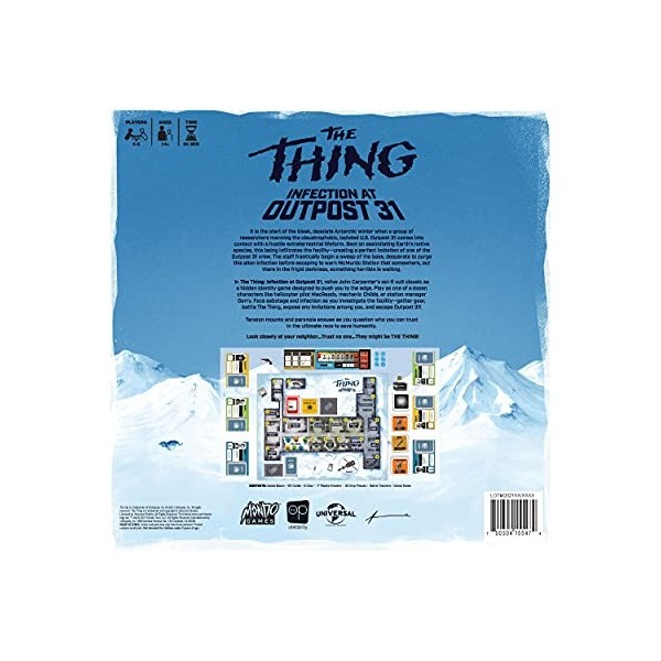 USAopoly The OP The Thing Infection at Outpost 31 - Jeux de société - Jeu de Base - A partir de 17 Ans - 4 à 8 Joueurs - en A