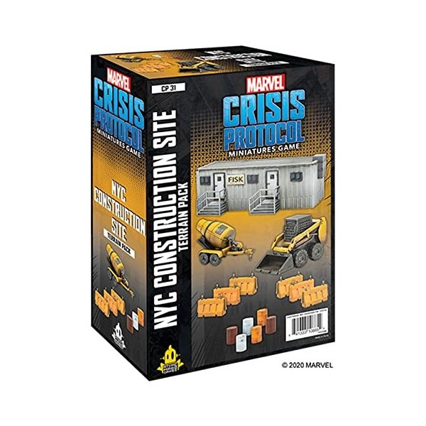 Atomic Mass Games- Marvel Crisis Protocol: Extension site de Construction de New York, FFGMSG31, Multicolore, 3. Terrain Expa