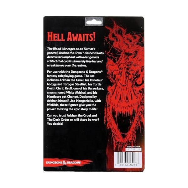 WizKids D&D Icons of The Realms Figure Pack: Descent Into Avernus - Arkhan The Cruel & The Dark Order, DND Miniatures