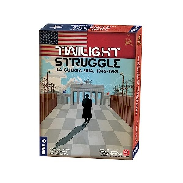Devir Twilight Struggle, Jeu de société stratégique, BGTWIST, Multicolore, Talla Unica