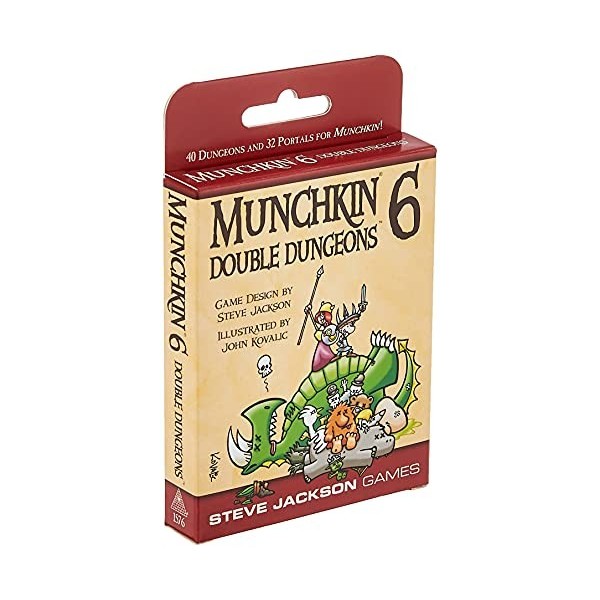 Steve Jackson Games 1576 - Munchkin 6 - Double Dungeons Expanded Edition