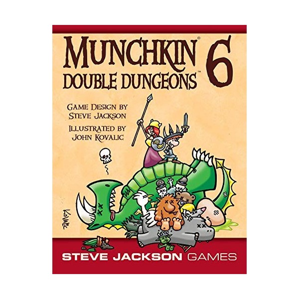 Steve Jackson Games 1576 - Munchkin 6 - Double Dungeons Expanded Edition