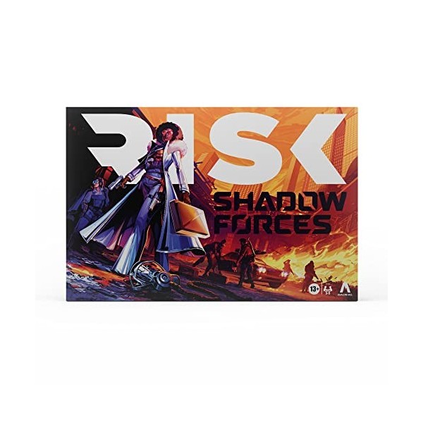 Risk Shadow Forces Jeu de stratégie Legacy Jeu de société pour Adultes et Famille à partir de 13 Ans, pour 3 à 5 Joueurs, Ava