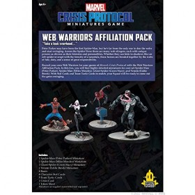 Atomic Mass Games Pack daffiliation Web Warriors : Protocole Marvel Crisis | Jeu de Figurines | À partir de 14 Ans | 2 Joueu
