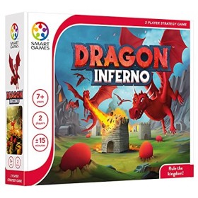 SmartGames Dragon Inferno Jeu de stratégie à 2 joueurs 7 ans pour adultes