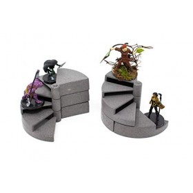 Kit escaliers en spirale : plateau de table et jeu de terrain RPG pour donjons et dragons, Pathfinder, châteaux et croisières